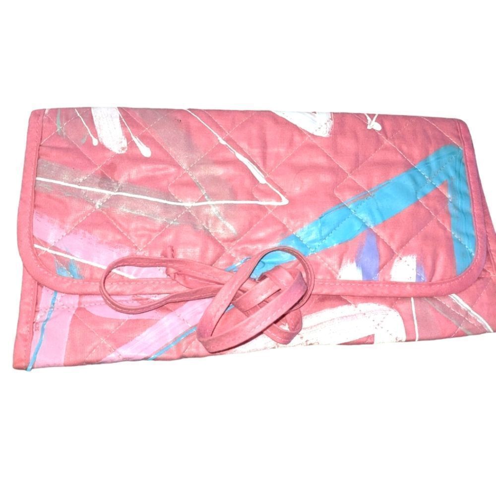 Janet Hall 80s vintage pink storage bag